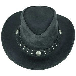 Western style original leather hat for Men and Women, Cowboy real leather Hat